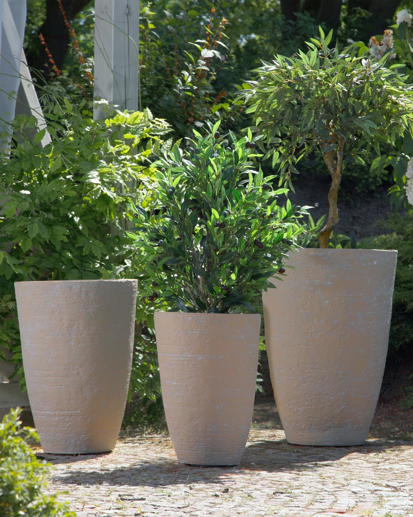 Plant Pot CAMIA 43 cm Beige